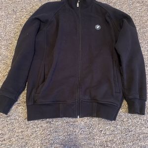 BMW Mens Medium Zip Up Sweater